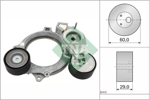 Riemspanner, V-geribbelde riem Schaeffler INA 534 0935 10)