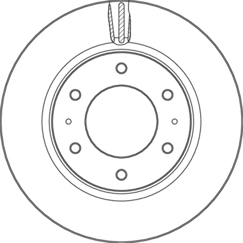 Remschijf TRW DF6992S)