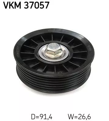 Ombuigings-/geleidingspoelie, V-geribbelde riem SKF VKM 37057)