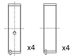 Drijfstanglager FAI AutoParts BB2050-STD)