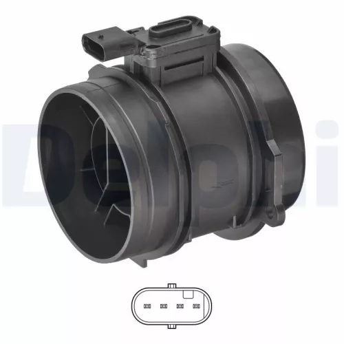 Luchtmassastroomsensor DELPHI AF10771-12B1)