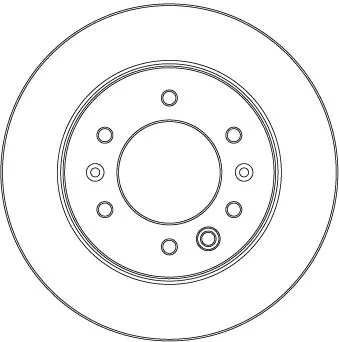 Remschijf TRW DF6961S)
