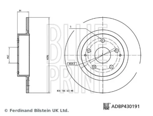 Remschijf BLUE PRINT ADBP430191)