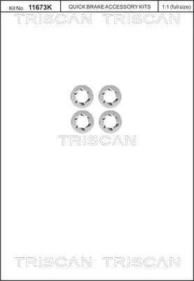 Schroevenset, remschijf TRISCAN 8105 116014)