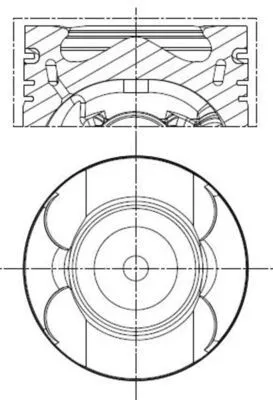 Piston MAHLE 001 PI 00133 000)
