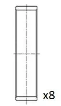 Drijfstanglager FAI AutoParts BB2043-STD)
