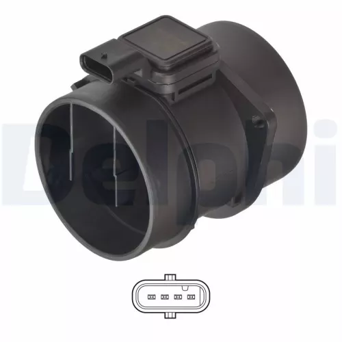 Luchtmassastroomsensor DELPHI AF10676-12B1)