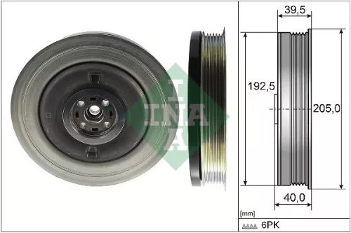Riempoelie, krukas Schaeffler INA 544 0503 10)
