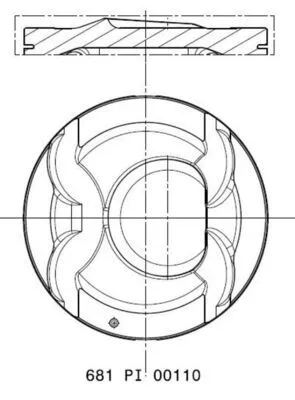 Zuiger MAHLE 681 PI 00110 002)