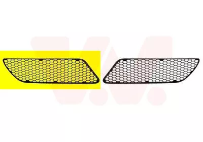 Ventilatierooster, bumper VAN WEZEL 0148592)