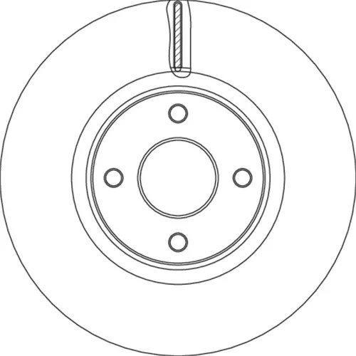 Remschijf TRW DF6761S)