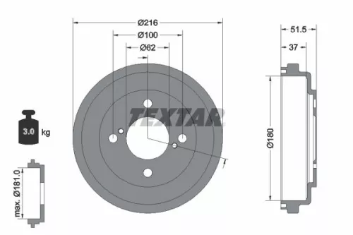 Remtrommel TEXTAR 94049600)