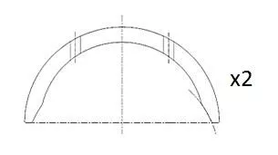 Drukring, krukas FAI AutoParts BT3007-STD)