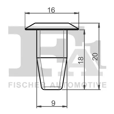 Clip, sierstrip/beschermstrip FA1 11-60012.5)