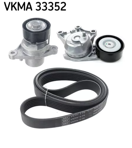 V-geribbelde riemset SKF VKMA 33352)