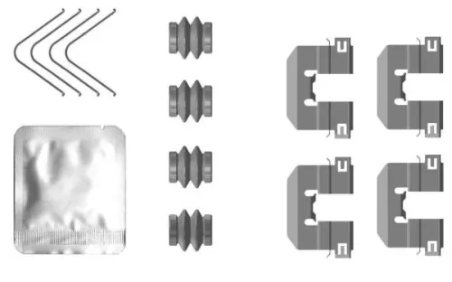 Accessoirekit, schijfremblokken TEXTAR 82553600)