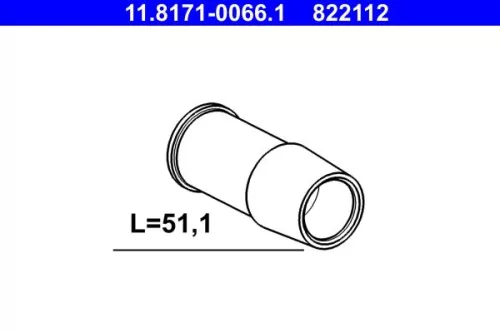 Geleidebus, remklauw ATE 11.8171-0066.1)