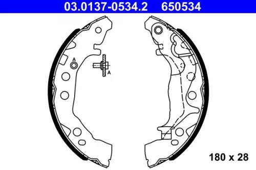 Remblokkenset ATE 03.0137-0534.2)