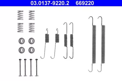 Accessoirekit, remschoenen ATE 03.0137-9220.2)