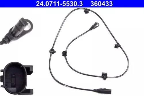 Sensor, wielsnelheid ATE 24.0711-5530.3)