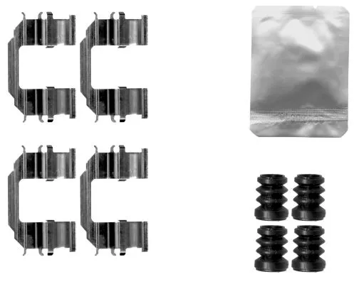 Accessoirekit, schijfremblokken TEXTAR 82544800)