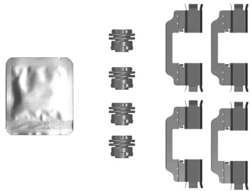 Accessoirekit, schijfremblokken TEXTAR 82553000)