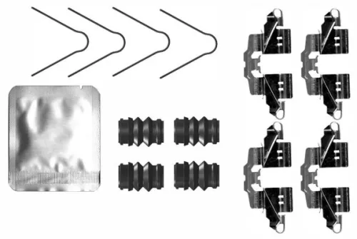 Accessoirekit, schijfremblokken TEXTAR 82555500)