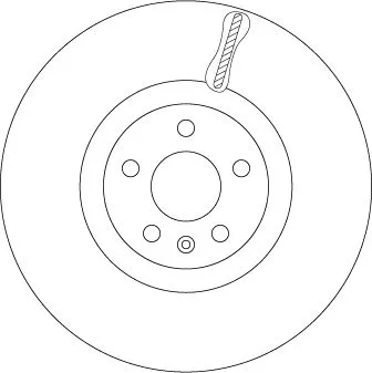 Remschijf TRW DF6939S)