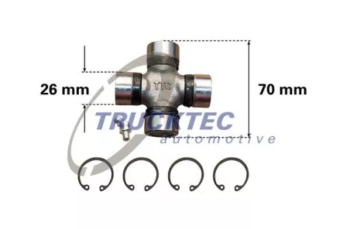 Koppeling, aandrijfas TRUCKTEC AUTOMOTIVE 02.34.011)