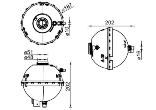 Expansievat, koelvloeistof MAHLE CRT 211 000S)