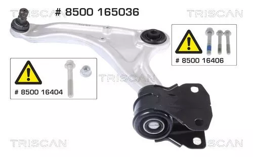 Draagarm/achterwielophanging TRISCAN 8500 165036)