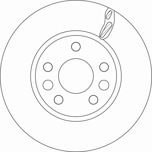 Remschijf TRW DF6546)