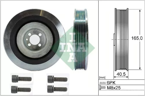 Riempoelieset, krukas Schaeffler INA 544 0080 20)