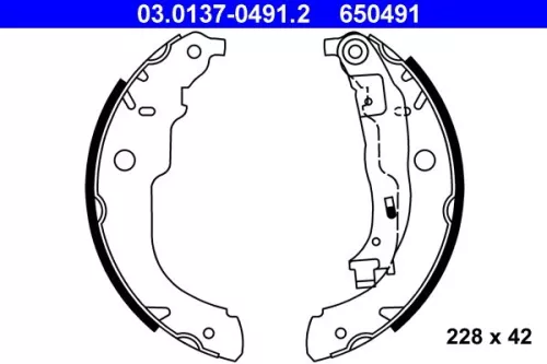 Remblokkenset ATE 03.0137-0491.2)