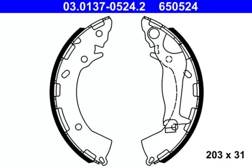 Remblokkenset ATE 03.0137-0524.2)