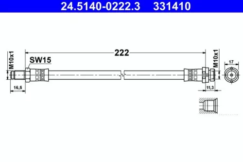 Remslang ATE 24.5140-0222.3)