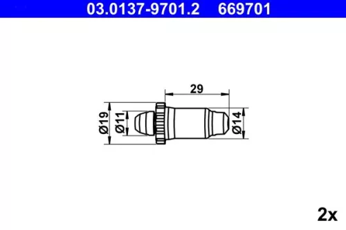Accessoirekit, parkeerremblokken ATE 03.0137-9701.2)