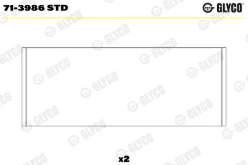 Drijfstanglager GLYCO 71-3986 STD)