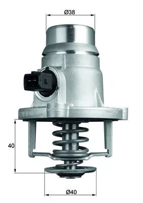 Thermostaat, koelvloeistof MAHLE TM 27 101)
