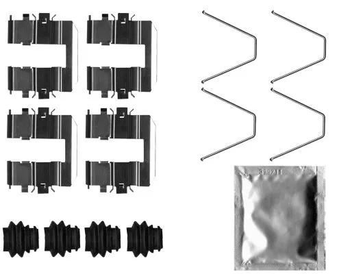 Accessoirekit, schijfremblokken TEXTAR 82543700)