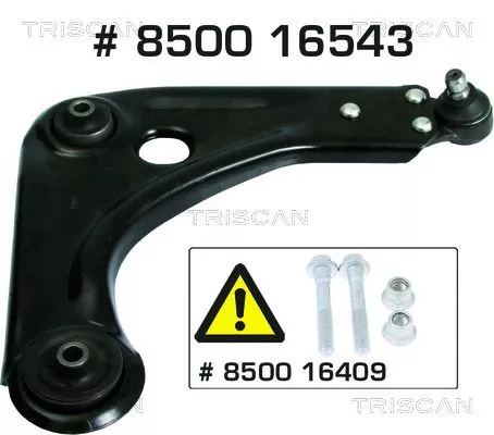 Draagarm/achterwielophanging TRISCAN 8500 16543)