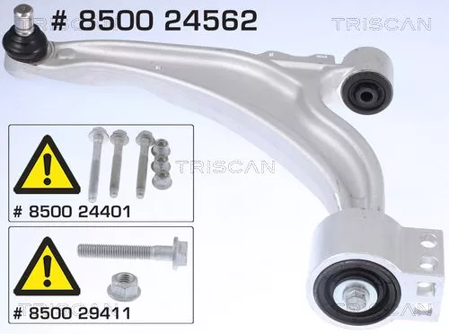 Draagarm/achterwielophanging TRISCAN 8500 24562)