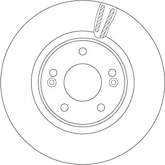 Remschijf TRW DF6497S)