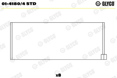 Drijfstanglager GLYCO 01-4180/4 STD)
