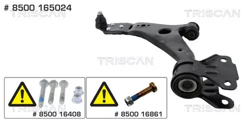Control/Trailing Arm, wheel suspension TRISCAN 8500 165024)