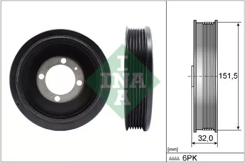 Riempoelie, krukas Schaeffler INA 544 0123 10)