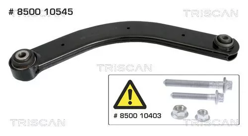 Draagarm/achterwielophanging TRISCAN 8500 10545)