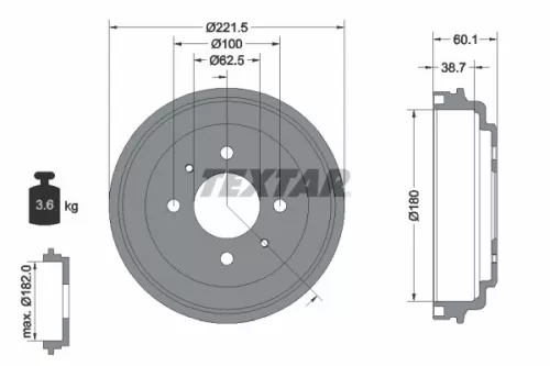 Remtrommel TEXTAR 94037600)