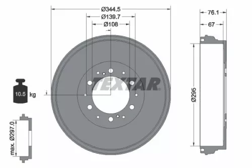 Remtrommel TEXTAR 94038800)