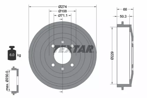 Remtrommel TEXTAR 94010300)
